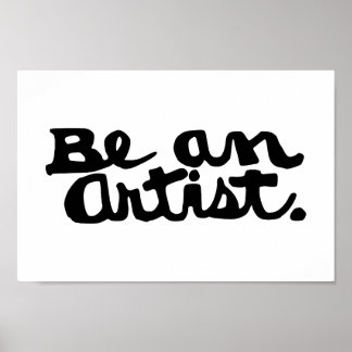 Affiche Unleash Your Inner Artist – Bold Calligraphy Print