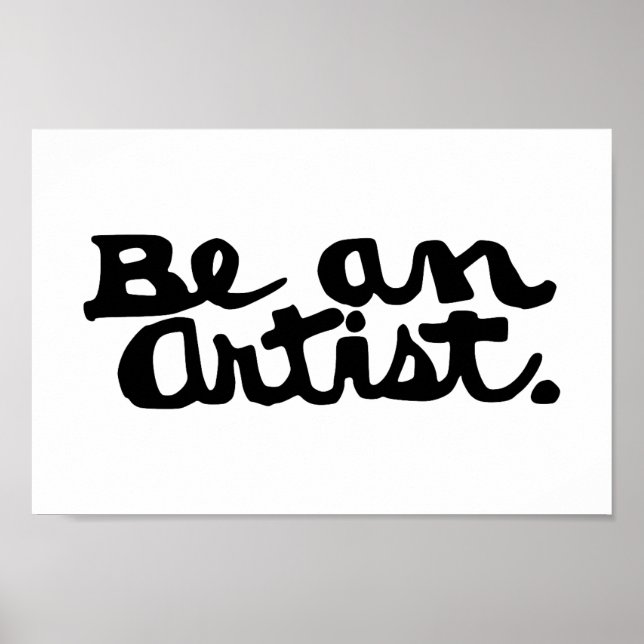 Affiche Unleash Your Inner Artist – Bold Calligraphy Print (Devant)