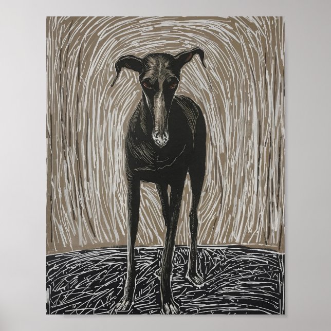 Affiche Unleashed Soul: Modern Expressionist Dog Art (Devant)