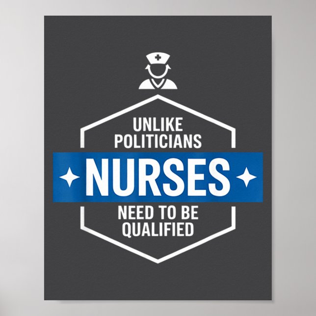 Affiche Unlike Liticians Nurses Need To Be Qualified Sarca (Devant)