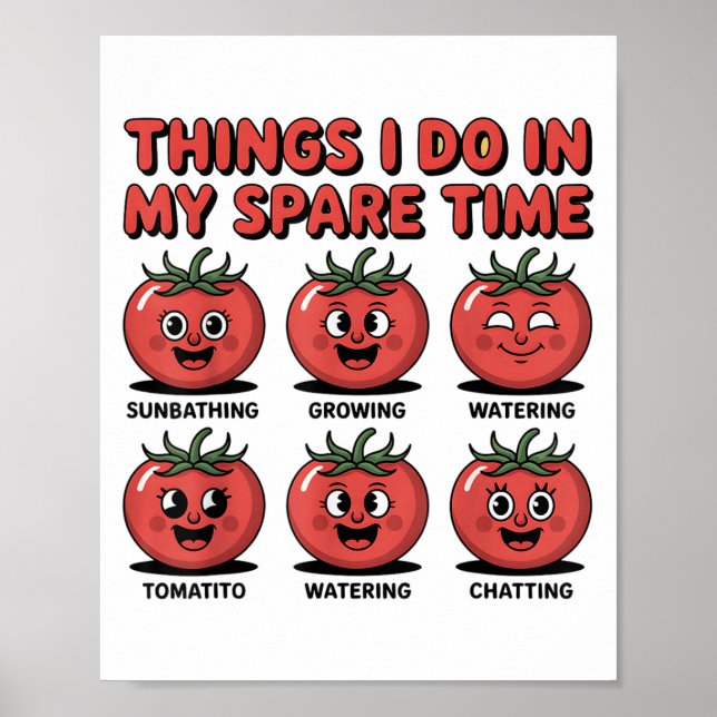 Affiche Unny Tomato Que Je Fais Dans Mon Humour De Temps L (Devant)