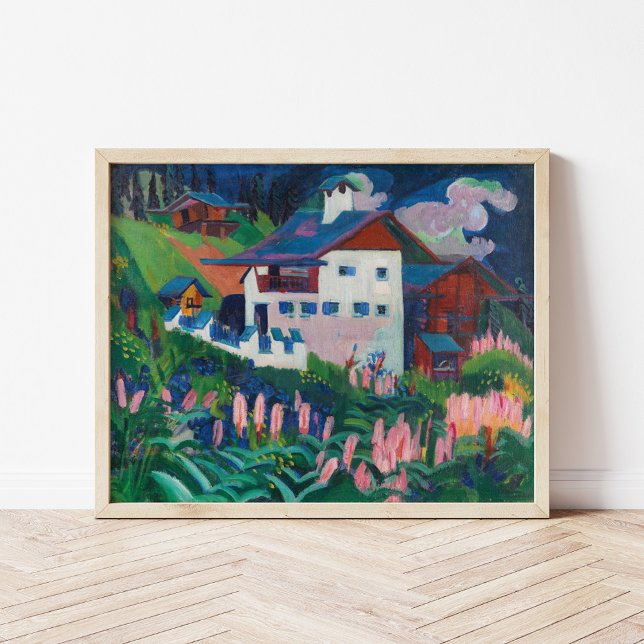 Affiche Unser Haus | Ernst Ludwig Kirchner (Créateur téléchargé)