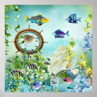 Affiche Unterwasserwelt III