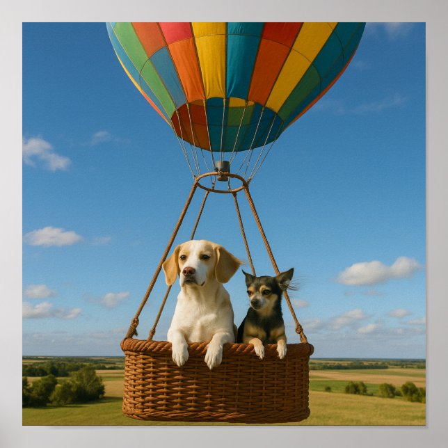 Affiche "Up, Up and Away" (Devant)