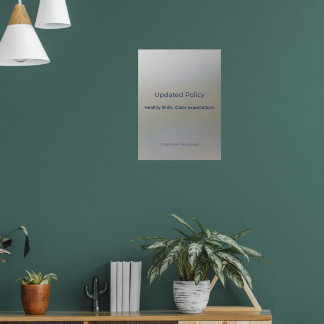 AFFICHE UPDATED POLICY