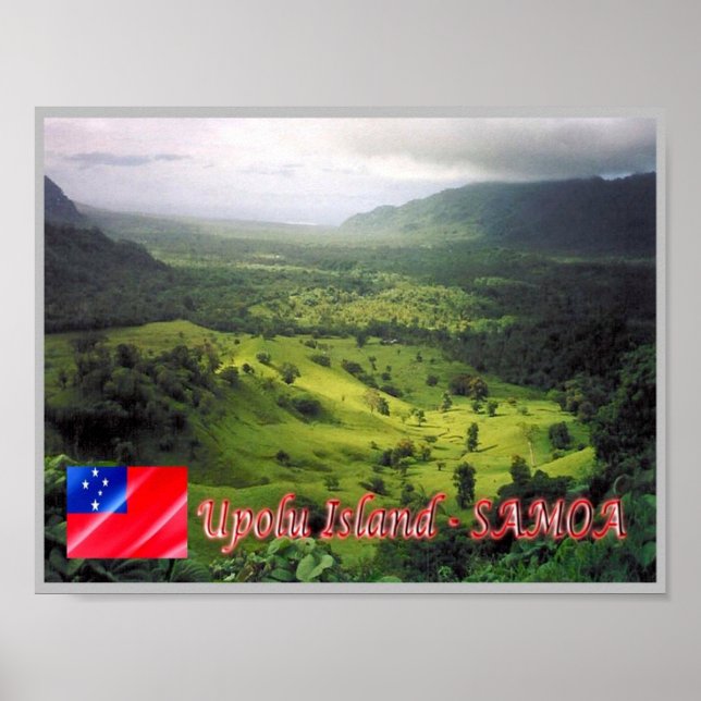 Affiche Upolu Island - Samoa - (Devant)