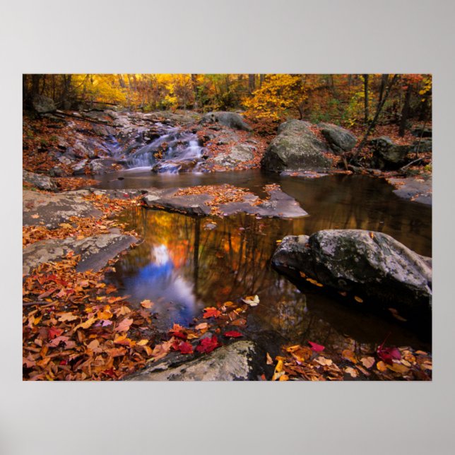 Affiche Upper Whiteoak Falls, Parc national de Shenandoah, (Devant)