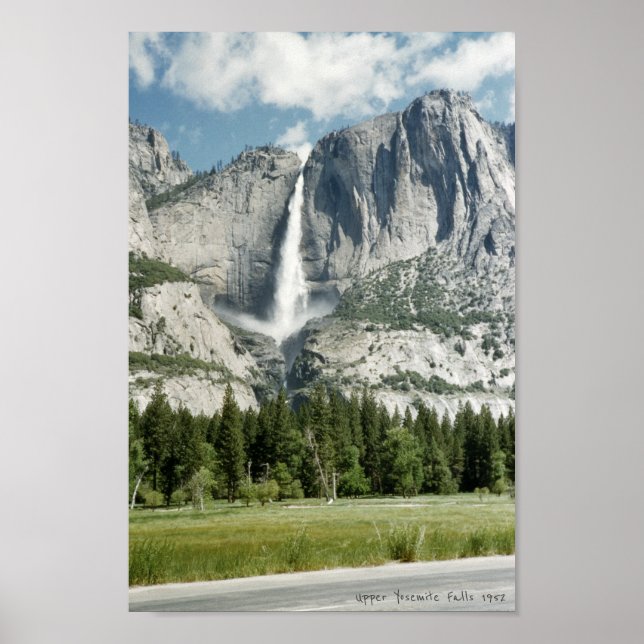 Affiche Upper Yosemite Falls Inspiré 1952 (Devant)