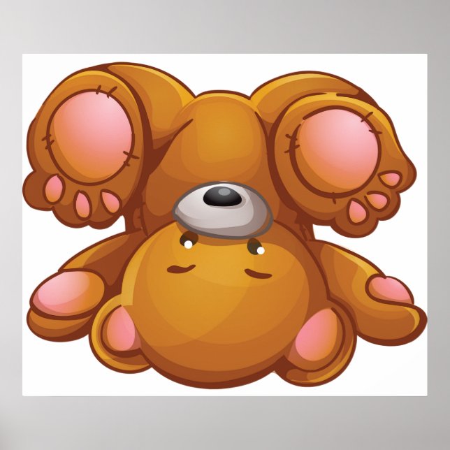 Affiche Upside Down Teddy Bear (Devant)