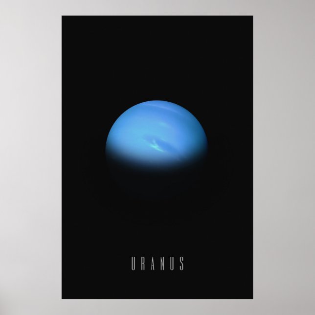 Affiche Uranus - La planète géante de la glace dans l'espa (Devant)