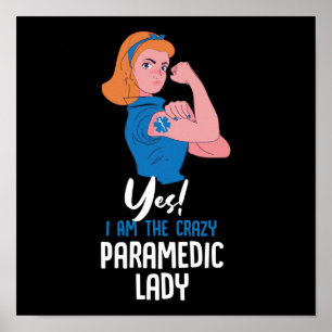 Affiche Urgence EMS Oui ! Je Suis La Folle Dame Pardélique