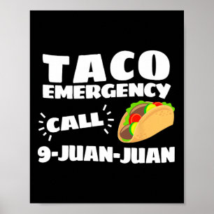 Affiche Urgence Taco Drôle Cinco De Mayo Hommes Femmes