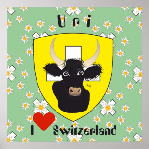 Affiche Uri Suisse Svizzera Svizra