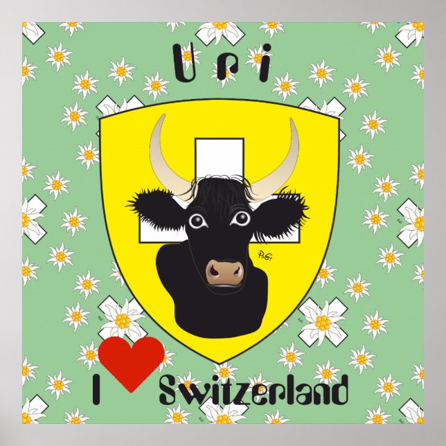 Affiche Uri Suisse Svizzera Svizra (Devant)