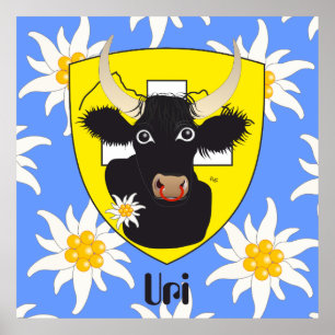 Affiche Uri Suisse Svizzera Svizra
