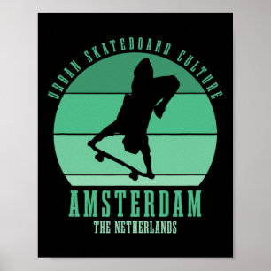 Affiche Urne de skateboard à Amsterdam Skateboard 5