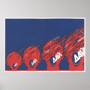 Affiche URSS CCCP Guerre froide Union soviétique Propagati