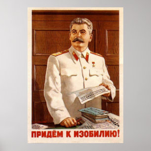 Affiche URSS CCCP Guerre froide Union soviétique Propagati