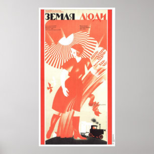 Affiche URSS CCCP Guerre froide Union soviétique Propagati