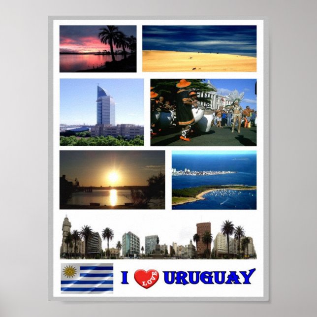 Affiche Uruguay - I Love - (Devant)