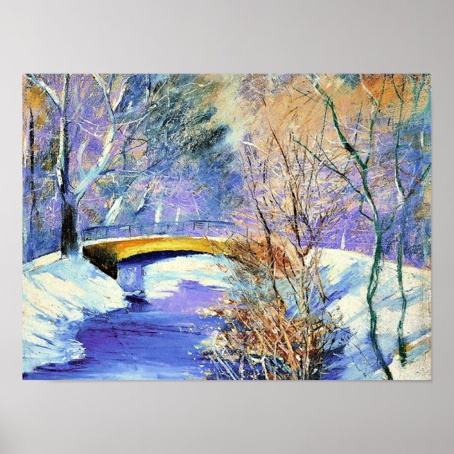 Affiche Ury - Tiergarten en hiver,  (Devant)