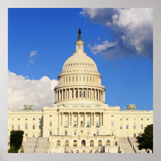Affiche US Capitol Building, Washington DC, États-Unis