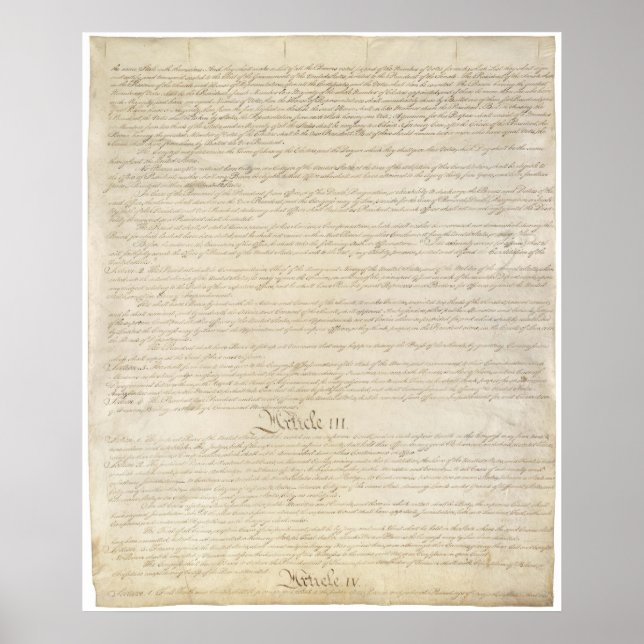Affiche US. Constitution Page 3 (Devant)