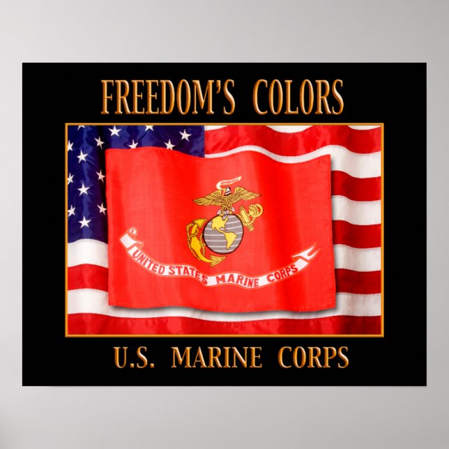 Affiche US Marine Corps 20" x 16" Print (Devant)