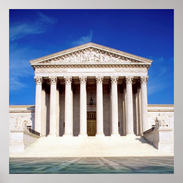Affiche US Supreme Court Building, Washington DC, USA (Devant)