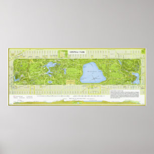Affiche " USA : 1994/aujourd'hui NYC - carte détaillée de 