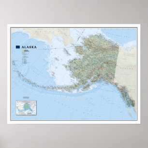 Affiche " USA : 2010 Alaska MAP ...