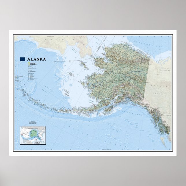 Affiche " USA : 2010 Alaska MAP ... (Devant)