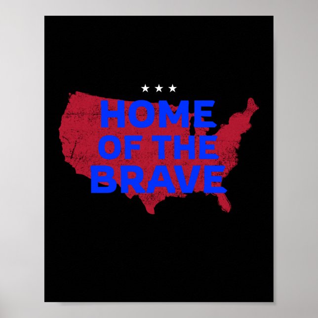 Affiche USA Accueil Du Brave (Devant)