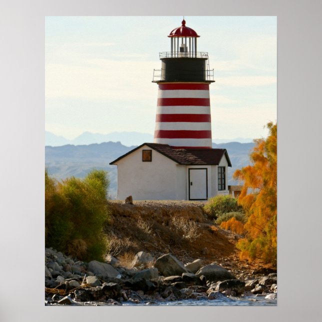 Affiche USA, Arizona, Lake Havasu City. Vue ouest (Devant)