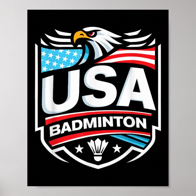 Affiche Usa Badminton  (Devant)