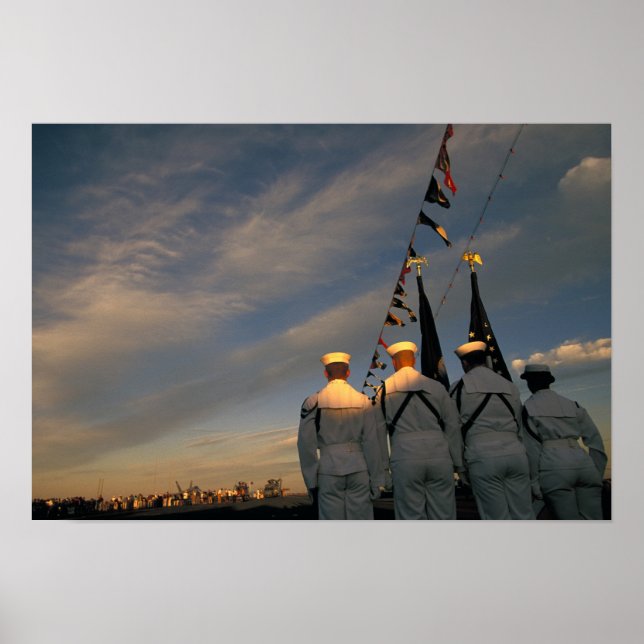 Affiche USA, Massachusettes, Boston. Couleur de la marine  (Devant)