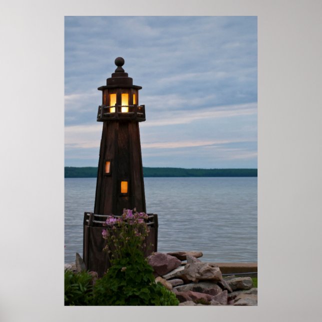 Affiche USA, Michigan. Yard Decoration Lighthouse (Devant)