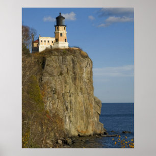 Affiche USA, Minnesota. Phare de Split Rock sur le lac