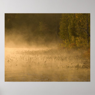 Affiche USA, New York, Adirondack Park. Puits de soleil al