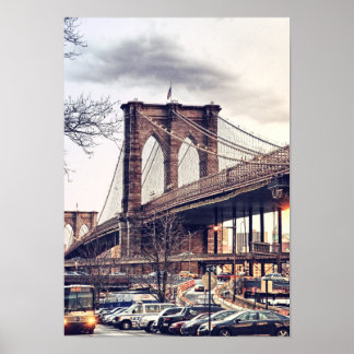 Affiche USA New York City Brooklyn Bridge