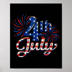 Affiche Usa patriotique 4 juillet