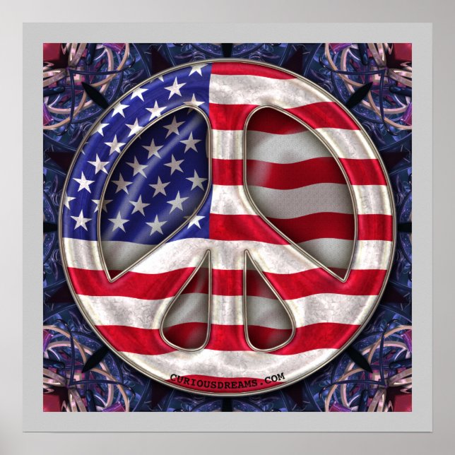 Affiche USA Peace Flag Art (Devant)