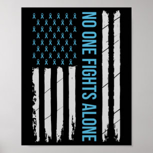 Affiche Usa Prostate Cancer Sensibilisation Light Bleu Rub