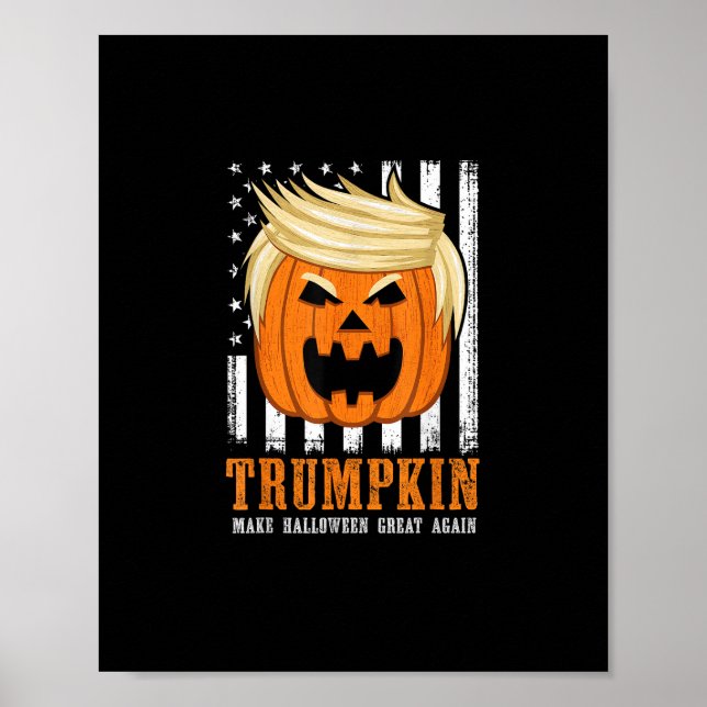 Affiche Usa Trumpkin Rendre Halloween super encore drôle (Devant)