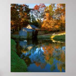 Affiche USA, Virginie, Blue Ridge Parkway, Mabry Mill