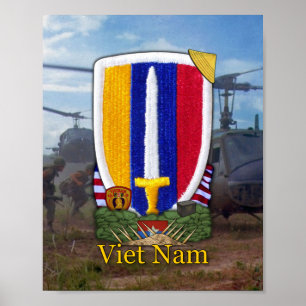 Affiche USARV Vietnam Nam War Patch Print