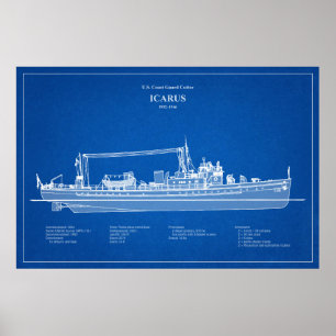 Affiche USCG Cutter Icarus wpc-110 - ABD