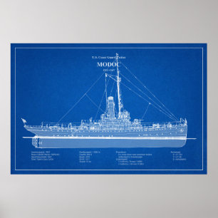 Affiche USCG Cutter Modoc wpg-46 - ABD