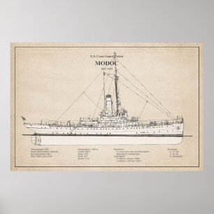 Affiche USCG Cutter Modoc wpg-46 - SBD