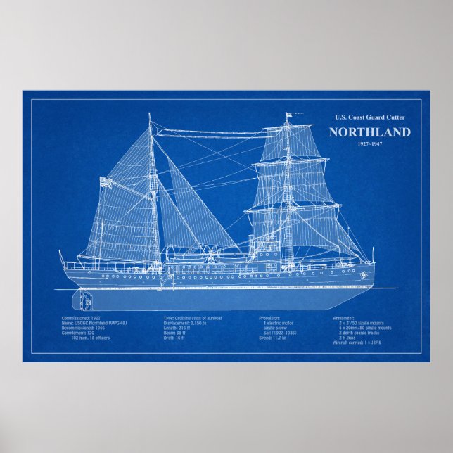 Affiche USCG Cutter Northland wpg-49 - ABD (Devant)